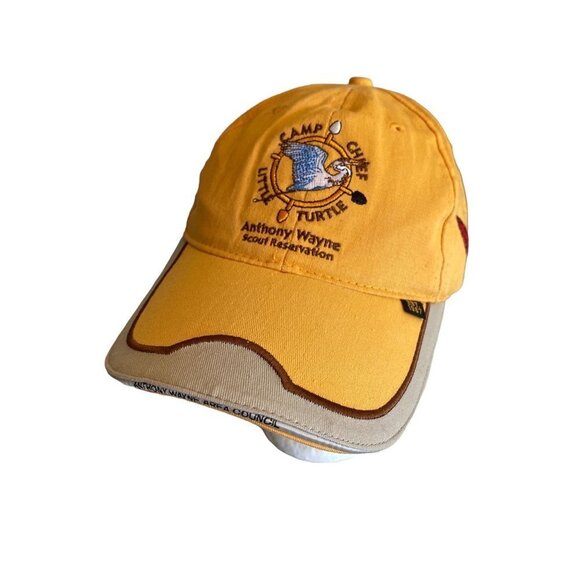 Yellow Camp Chief Little Turtle Boy Scout Hat Cap Adjustable - Picture 1 of 5